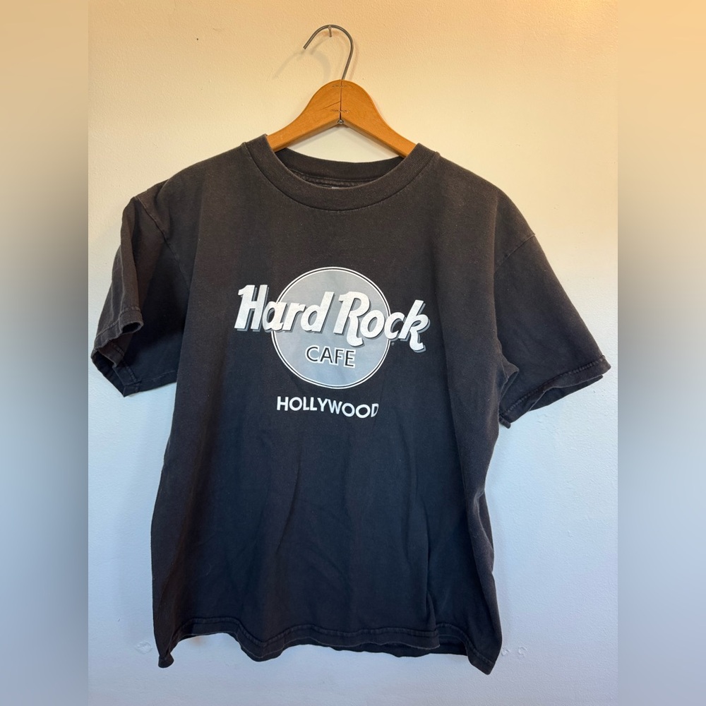 Black Hard Rock Cafe Hollywood Tee Shirt